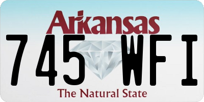 AR license plate 745WFI