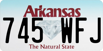 AR license plate 745WFJ