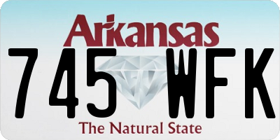 AR license plate 745WFK