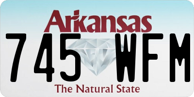 AR license plate 745WFM