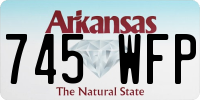 AR license plate 745WFP