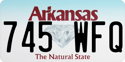 AR license plate 745WFQ