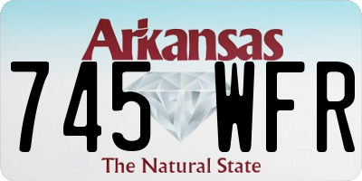 AR license plate 745WFR