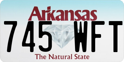 AR license plate 745WFT