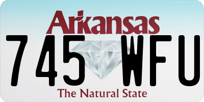 AR license plate 745WFU
