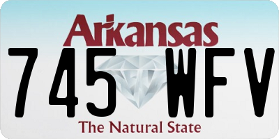 AR license plate 745WFV