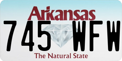 AR license plate 745WFW