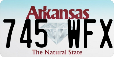 AR license plate 745WFX