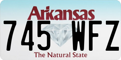 AR license plate 745WFZ