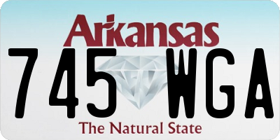 AR license plate 745WGA