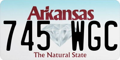 AR license plate 745WGC