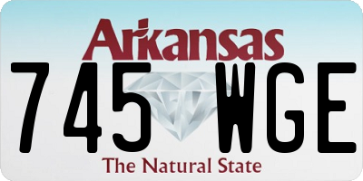 AR license plate 745WGE