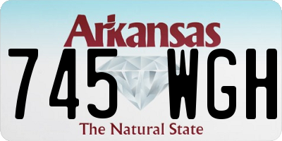 AR license plate 745WGH