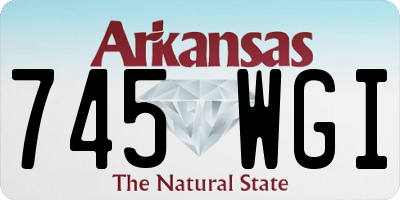 AR license plate 745WGI