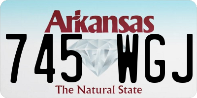 AR license plate 745WGJ
