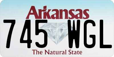 AR license plate 745WGL