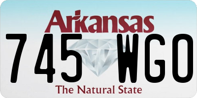 AR license plate 745WGO