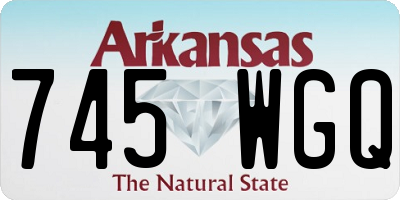 AR license plate 745WGQ