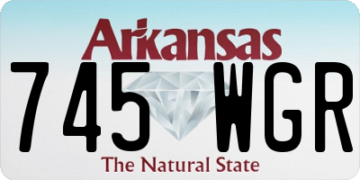 AR license plate 745WGR
