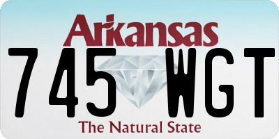 AR license plate 745WGT
