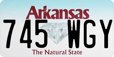 AR license plate 745WGY