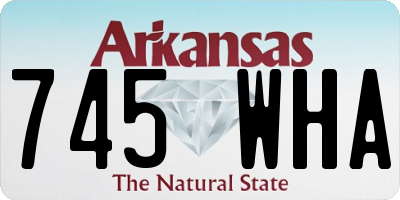AR license plate 745WHA