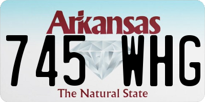 AR license plate 745WHG
