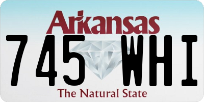 AR license plate 745WHI