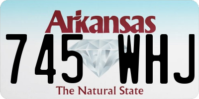 AR license plate 745WHJ