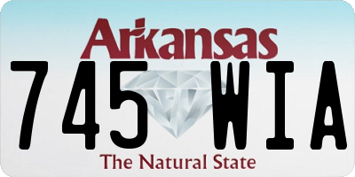 AR license plate 745WIA