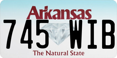 AR license plate 745WIB
