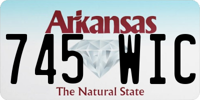 AR license plate 745WIC