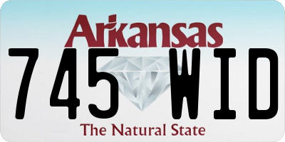 AR license plate 745WID