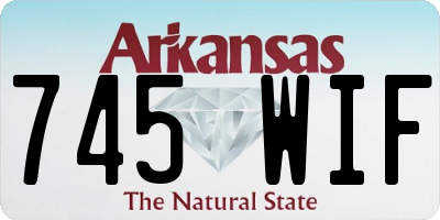 AR license plate 745WIF