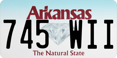 AR license plate 745WII