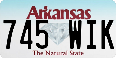 AR license plate 745WIK