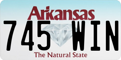 AR license plate 745WIN