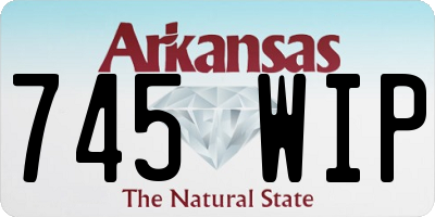 AR license plate 745WIP