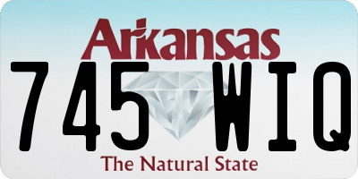 AR license plate 745WIQ