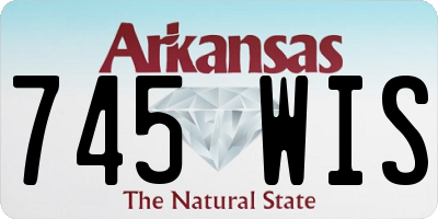 AR license plate 745WIS