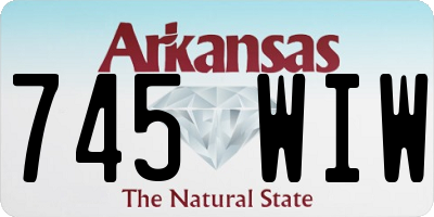 AR license plate 745WIW
