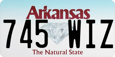AR license plate 745WIZ