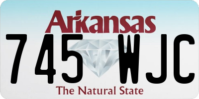 AR license plate 745WJC