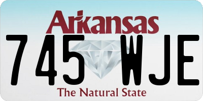 AR license plate 745WJE