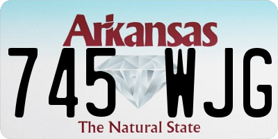 AR license plate 745WJG