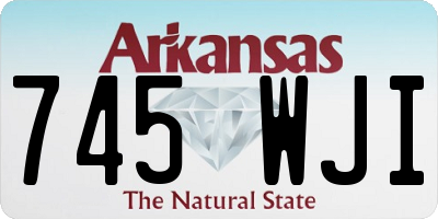 AR license plate 745WJI
