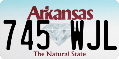 AR license plate 745WJL