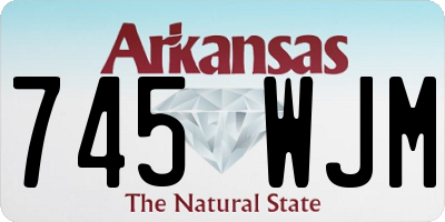 AR license plate 745WJM