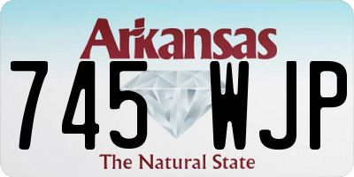 AR license plate 745WJP