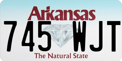 AR license plate 745WJT